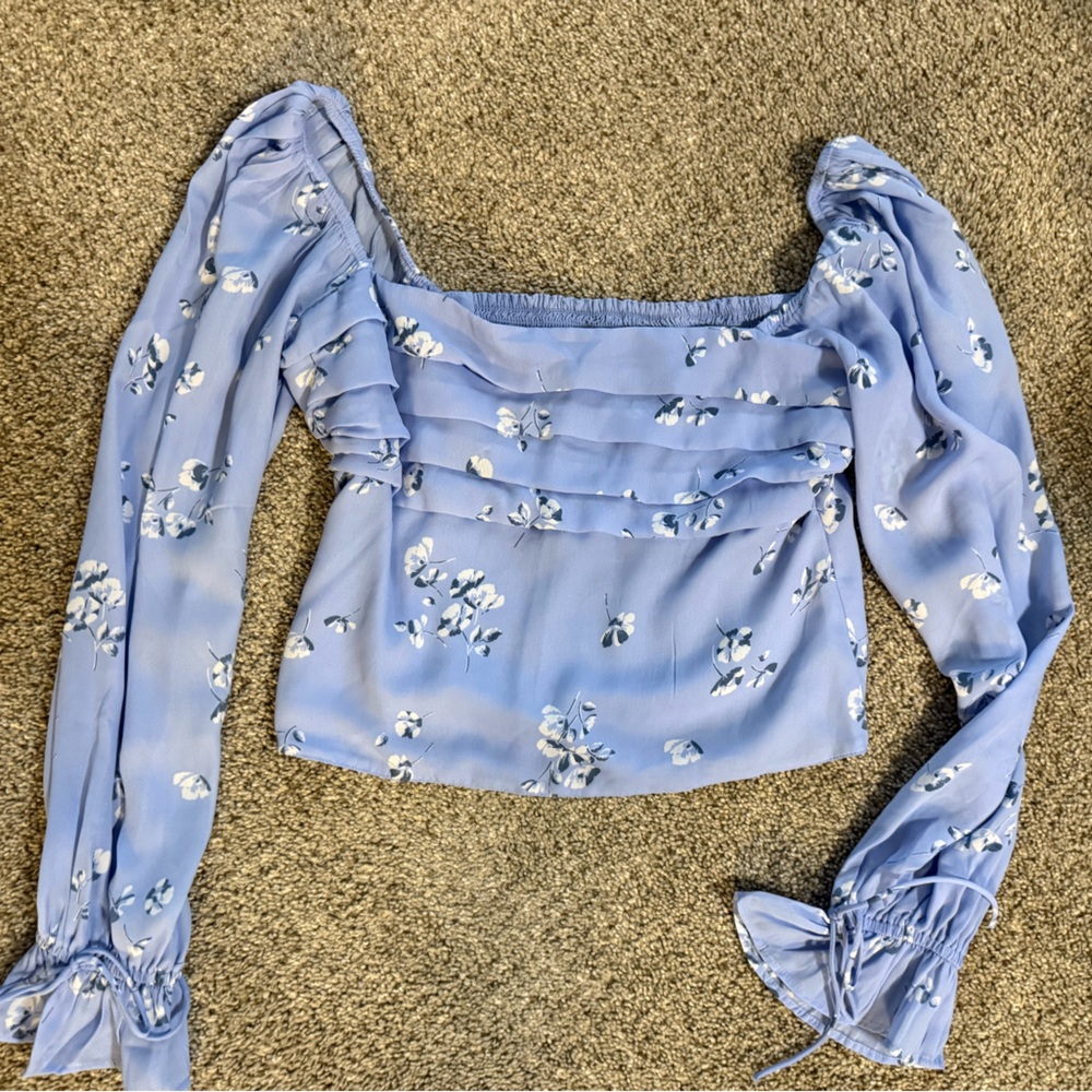 Abercrombie & fitch - blouse blue size M- work one time , time to rotate